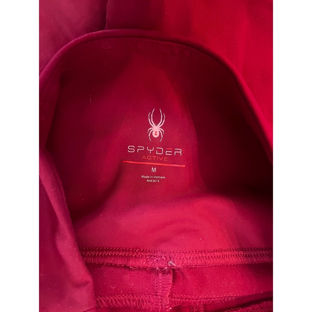 Spyder Active Women's Red Jogger Pants M Polyester/Spandex Pockets Pull-On